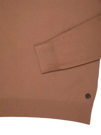 Stefano Ricci Men's Wool Polo Sweater - Brown - Size 40 | Thumbnail 3 Stefano Ricci Men's Wool Polo Sweater - Brown - Size 40 | Thumbnail 3