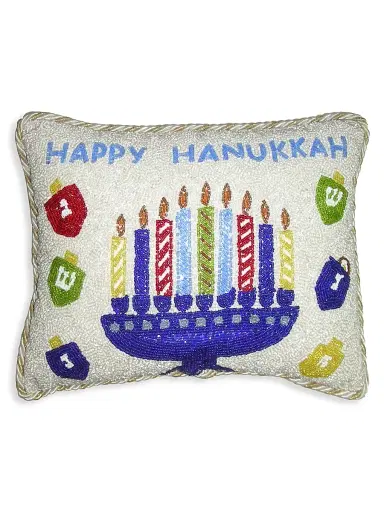 Sudha Pennathur Holiday 2021 Menorah Pillow | Thumbnail 1