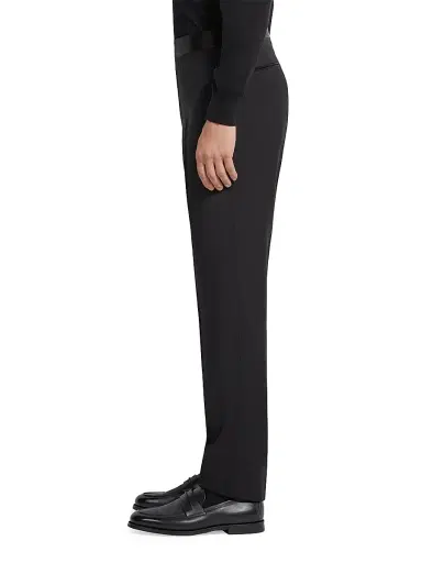 Zegna Men's Wool and Mohair Pants - Black - Size 46 | Thumbnail 3 Zegna Men's Wool and Mohair Pants - Black - Size 46 | Thumbnail 3