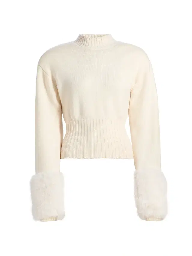 Ronny Kobo Women's Jenner Faux-Fur Cuff Knit Top -