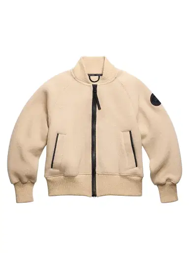 Canada Goose Women's Sierra Fleece Bomber Jacket - Light Tan - Size Small | Thumbnail 1 Canada Goose Women's Sierra Fleece Bomber Jacket - Light Tan - Size Small | Thumbnail 1