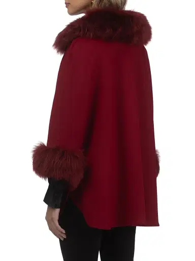 Gorski Women's Select Wool Coats with Select Lamb Collar and Cuffs | Thumbnail 4