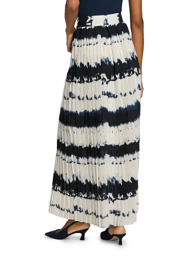 Toccin Women's Dillon Pleated Tie-Dye Midi-Skirt | Thumbnail 5 Toccin Women's Dillon Pleated Tie-Dye Midi-Skirt | Thumbnail 5