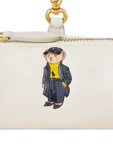 Polo Ralph Lauren Women's Holiday Bear Leather Card Case - | Thumbnail 3
