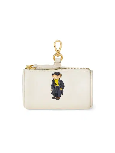 Polo Ralph Lauren Women's Holiday Bear Leather Card Case - | Thumbnail 1