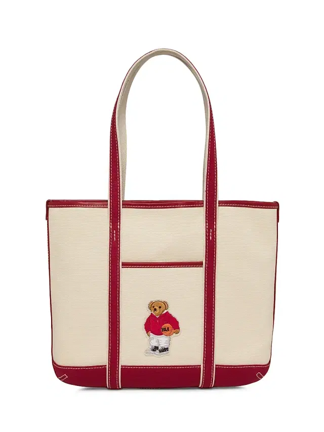 Polo Ralph Lauren Women's Polo Bear Canvas Tote Bag - Ecru Tan