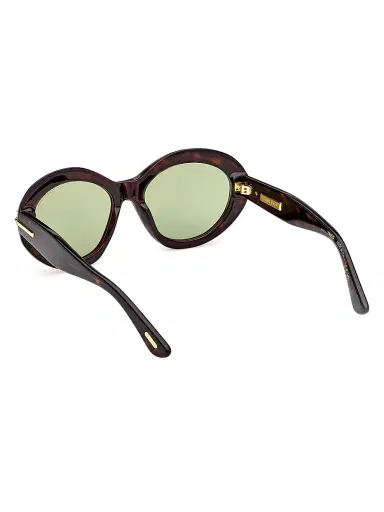 Tom Ford Women's Icon 55MM Oval Sunglasses - Brown Green | Thumbnail 4 Tom Ford Women's Icon 55MM Oval Sunglasses - Brown Green | Thumbnail 4