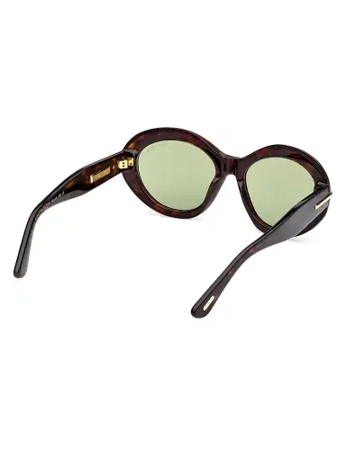 Tom Ford Women's Icon 55MM Oval Sunglasses - Brown Green | Thumbnail 6 Tom Ford Women's Icon 55MM Oval Sunglasses - Brown Green | Thumbnail 6