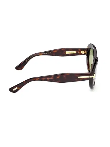 Tom Ford Women's Icon 55MM Oval Sunglasses - Brown Green | Thumbnail 7 Tom Ford Women's Icon 55MM Oval Sunglasses - Brown Green | Thumbnail 7