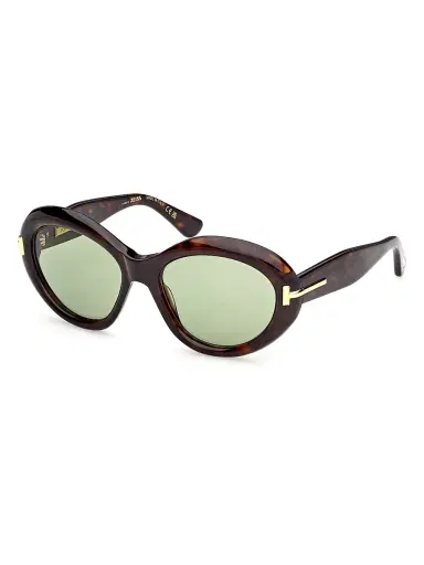 Tom Ford Women's Icon 55MM Oval Sunglasses - Brown Green | Thumbnail 1 Tom Ford Women's Icon 55MM Oval Sunglasses - Brown Green | Thumbnail 1