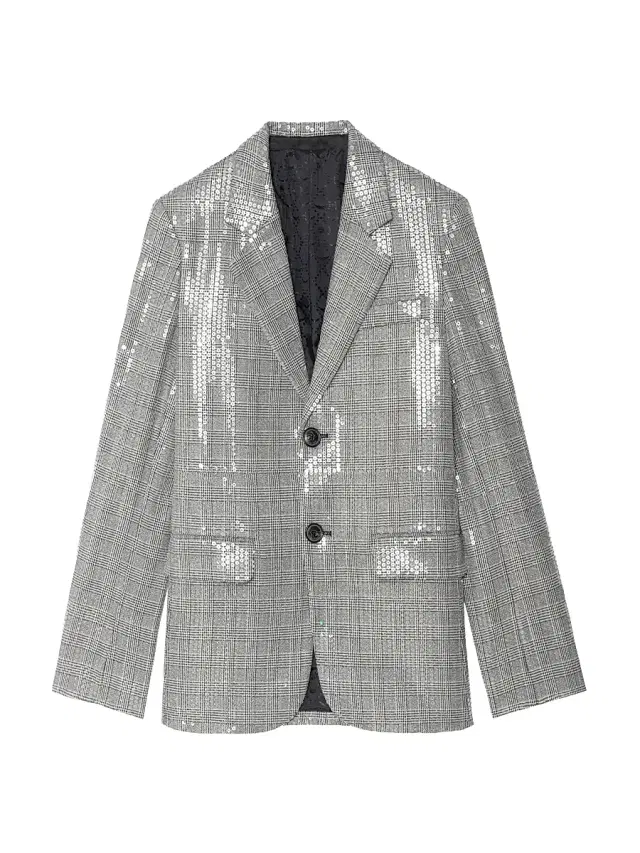 Zadig & Voltaire Women's Vanille Car Sequined Plaid Blazer - Black