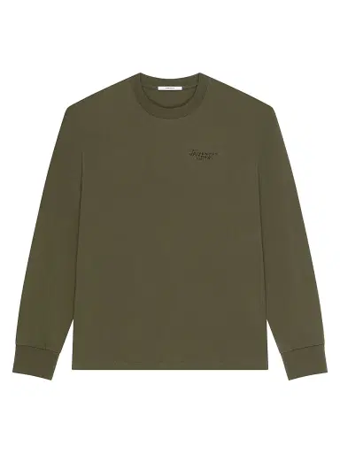 Givenchy Men's T-Shirt in Cotton with Stamp Print - Khaki - Size XXL | Thumbnail 1