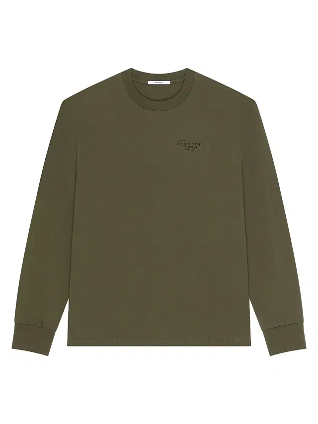 Men's T-Shirt in Cotton with Stamp Print - Khaki