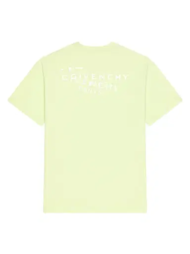 Givenchy Men's T-Shirt in Cotton with Stamp Print - Yellow | Thumbnail 2