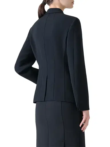Akris Women's Virgin-Wool Military Jacket - Black | Thumbnail 4