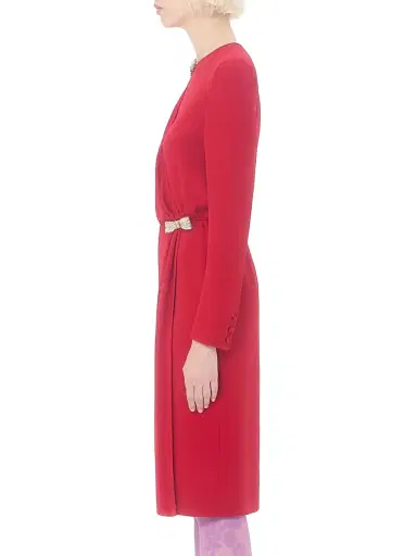 Valentino Garavani Women's Embroidered Cady Couture Midi Dress | Thumbnail 3