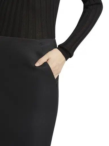 Giorgio Armani Women's Crepe Mid-Rise Pencil Knee-Length Skirt | Thumbnail 5
