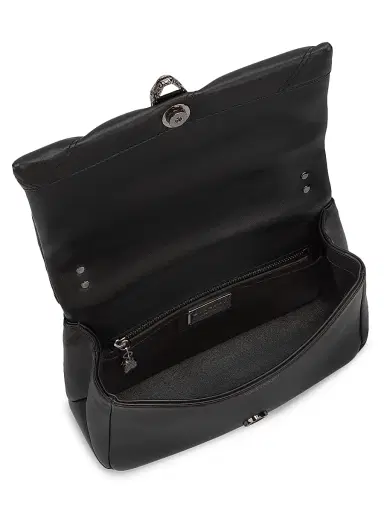 BVLGARI Women's Serpenti Cabochon Matelassé Leather Mini Bag - Black | Thumbnail 2