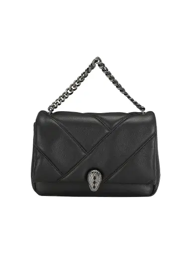 BVLGARI Women's Serpenti Cabochon Matelassé Leather Mini Bag - Black | Thumbnail 1