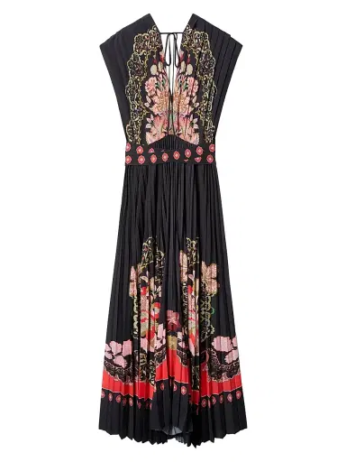 La DoubleJ Women's Accordion Dress - Cornucopia Placee Black - Size XS | Thumbnail 2