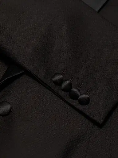 Emporio Armani Men's Micro-Patterned Virgin-Wool Single-Breasted Tuxedo - Brown - Size 48 | Thumbnail 6 Emporio Armani Men's Micro-Patterned Virgin-Wool Single-Breasted Tuxedo - Brown - Size 48 | Thumbnail 6