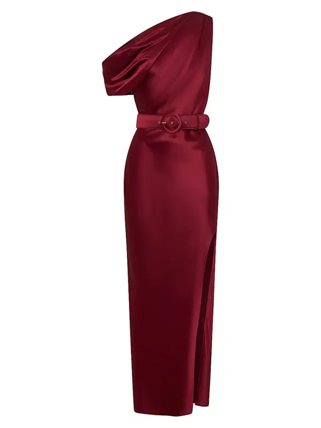 NICHOLAS Women's Eartha One-Shoulder Midi-Dress - Plum
