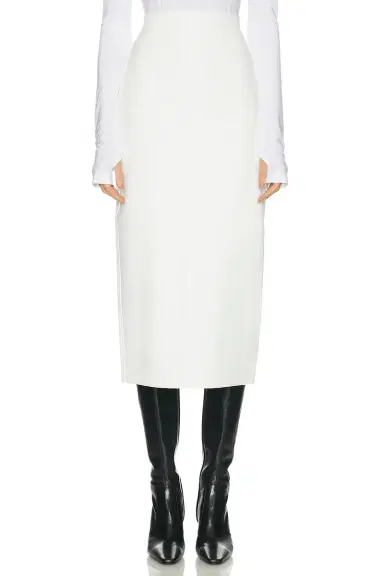 Norma Kamali Straight Midcalf Skirt | Thumbnail 1 Norma Kamali Straight Midcalf Skirt | Thumbnail 1