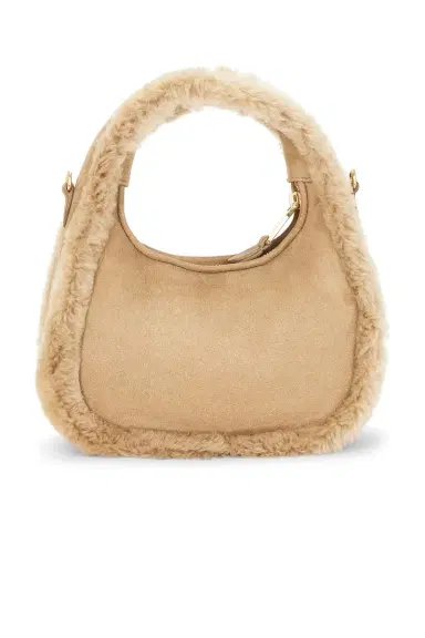 Miu Miu Wander Camoscio Shearling Bag | Thumbnail 4