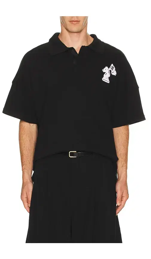 Rhude Pique Boxy Polo Shirt