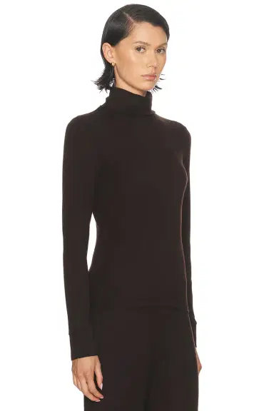 DONNI. The Baby Rib Turtleneck Top | Thumbnail 2