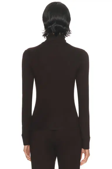DONNI. The Baby Rib Turtleneck Top | Thumbnail 3
