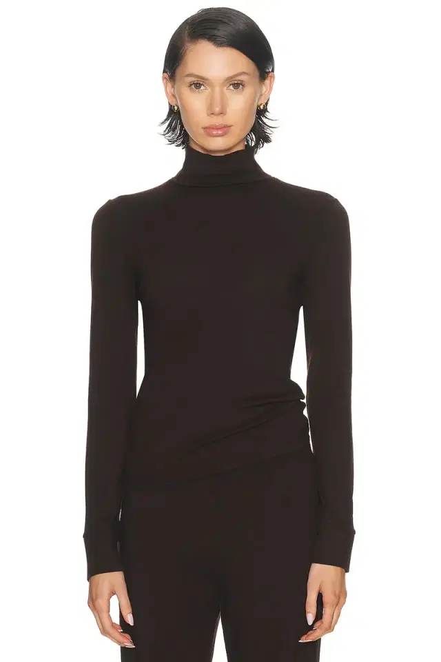 DONNI. The Baby Rib Turtleneck Top
