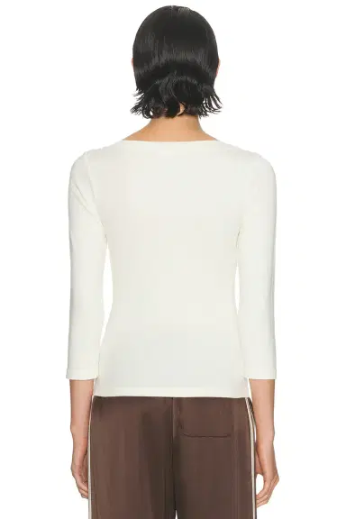 DONNI. The Baby Rib Boatneck Top | Thumbnail 3