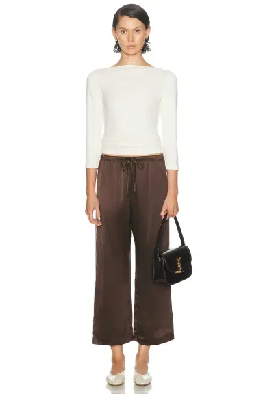 DONNI. The Baby Rib Boatneck Top | Thumbnail 4