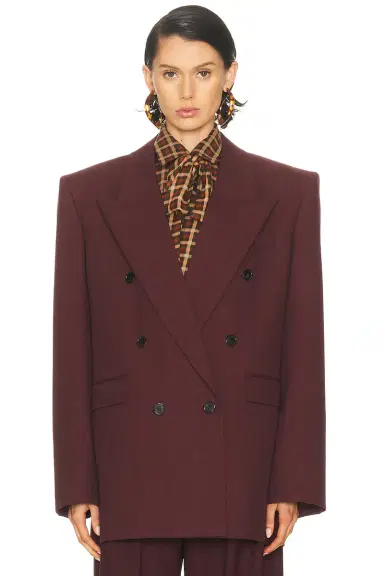 Saint Laurent Double Breasted Blazer | Thumbnail 2 Saint Laurent Double Breasted Blazer | Thumbnail 2