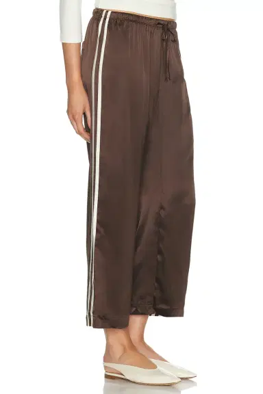 DONNI. The Silk Stripe Crop Pant | Thumbnail 3