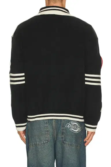 Found Varsity Patch Collared Cardigan | Thumbnail 4