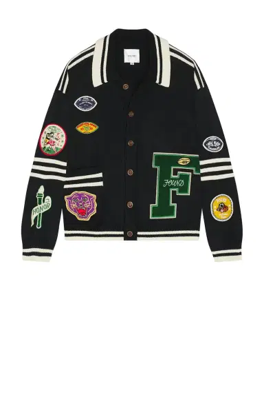 Found Varsity Patch Collared Cardigan | Thumbnail 6