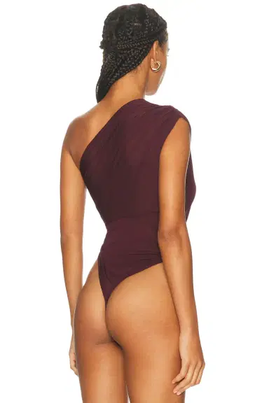Atlein Asymmetric Draped Bodysuit | Thumbnail 5 Atlein Asymmetric Draped Bodysuit | Thumbnail 5