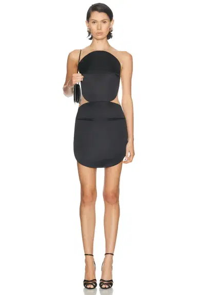Courreges Circle Satin Mini Skirt | Thumbnail 5