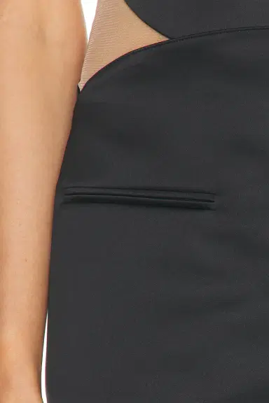 Courreges Circle Satin Mini Skirt | Thumbnail 6