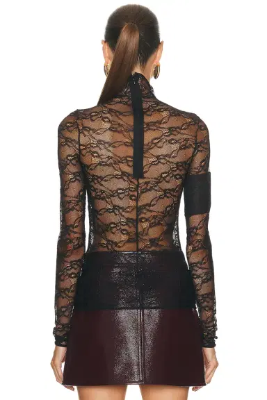 Courrèges Lace Mockneck Top | Thumbnail 4