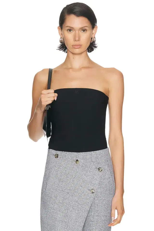 Courreges Bustier Jersey Bodysuit