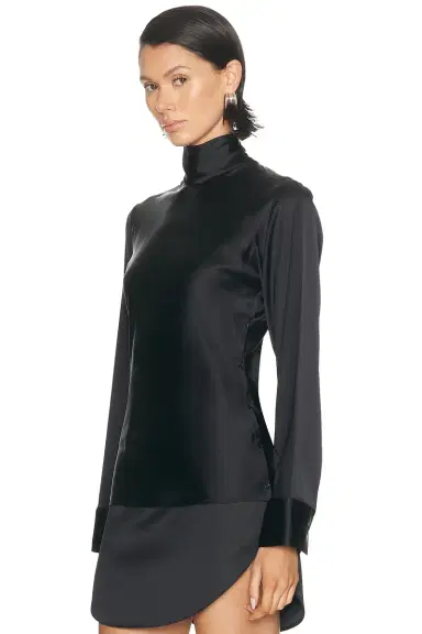 Courreges Off-Shoulder Satin Top | Thumbnail 2