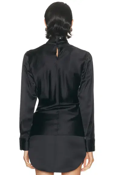 Courreges Off-Shoulder Satin Top | Thumbnail 3