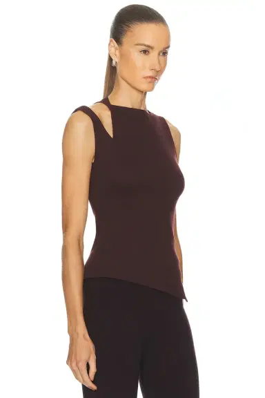 Courreges Transverse 90's Ribbed Top | Thumbnail 2