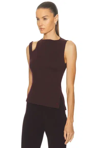 Courreges Transverse 90's Ribbed Top | Thumbnail 3