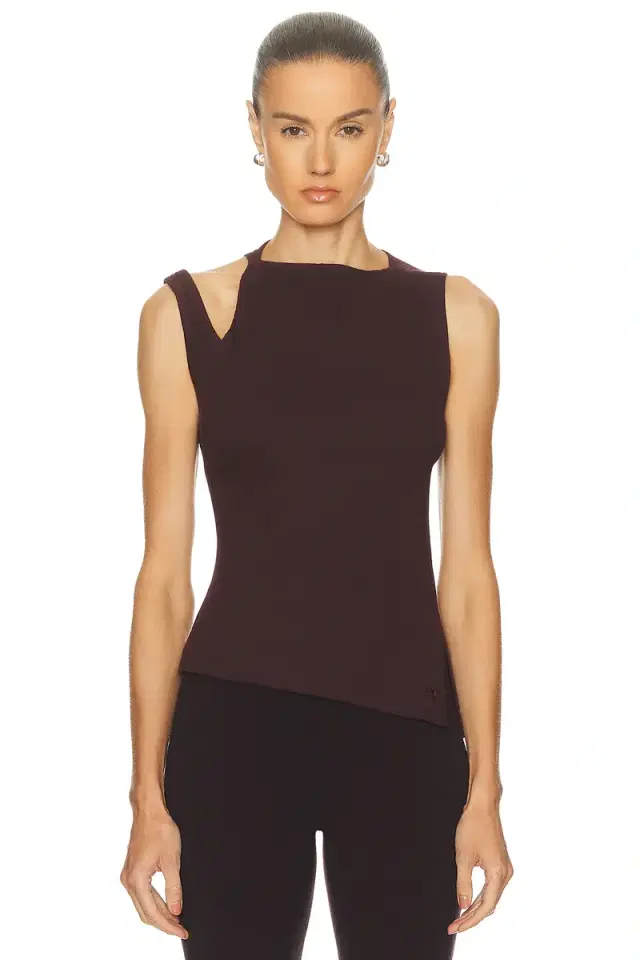 Courreges Transverse 90's Ribbed Top