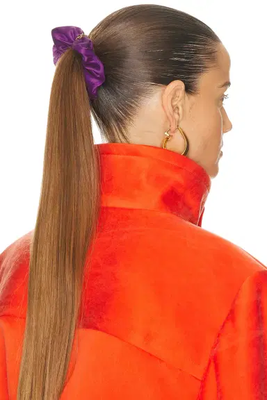 Saint Laurent Logo Scrunchie | Thumbnail 2 Saint Laurent Logo Scrunchie | Thumbnail 2