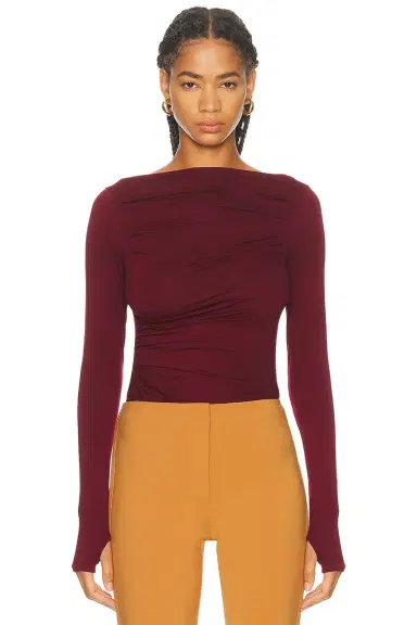 ENZA COSTA Fluid Jersey Draped Boatneck Top | Thumbnail 1 ENZA COSTA Fluid Jersey Draped Boatneck Top | Thumbnail 1